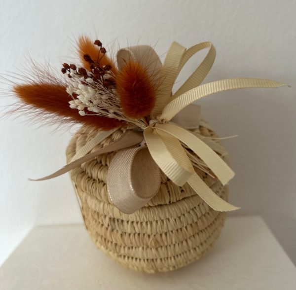 Cestino Ugandese in raffia - immagine 2