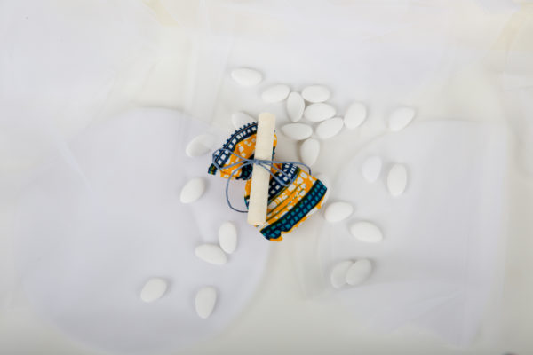 Sacchettino porta confetti in stoffa africana - immagine 4