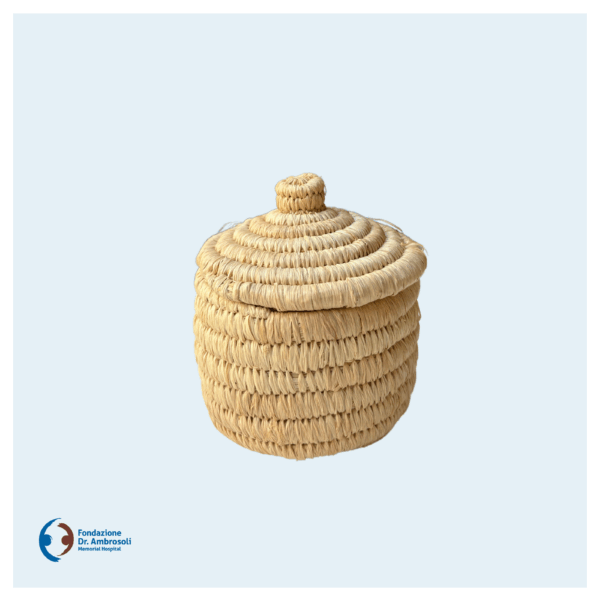 CESTINO UGANDESE IN RAFFIA - immagine 2
