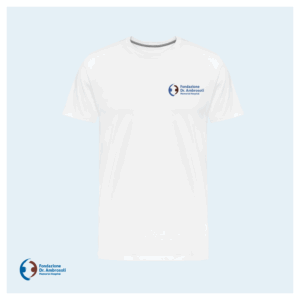 T-shirt bianca Fondazione Ambrosoli fronte