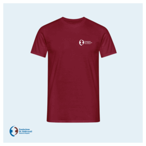 T-shirt bordeaux Fondazione Ambrosoli